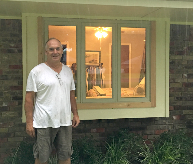 Grids in a Casement Window in Carrollton Texas