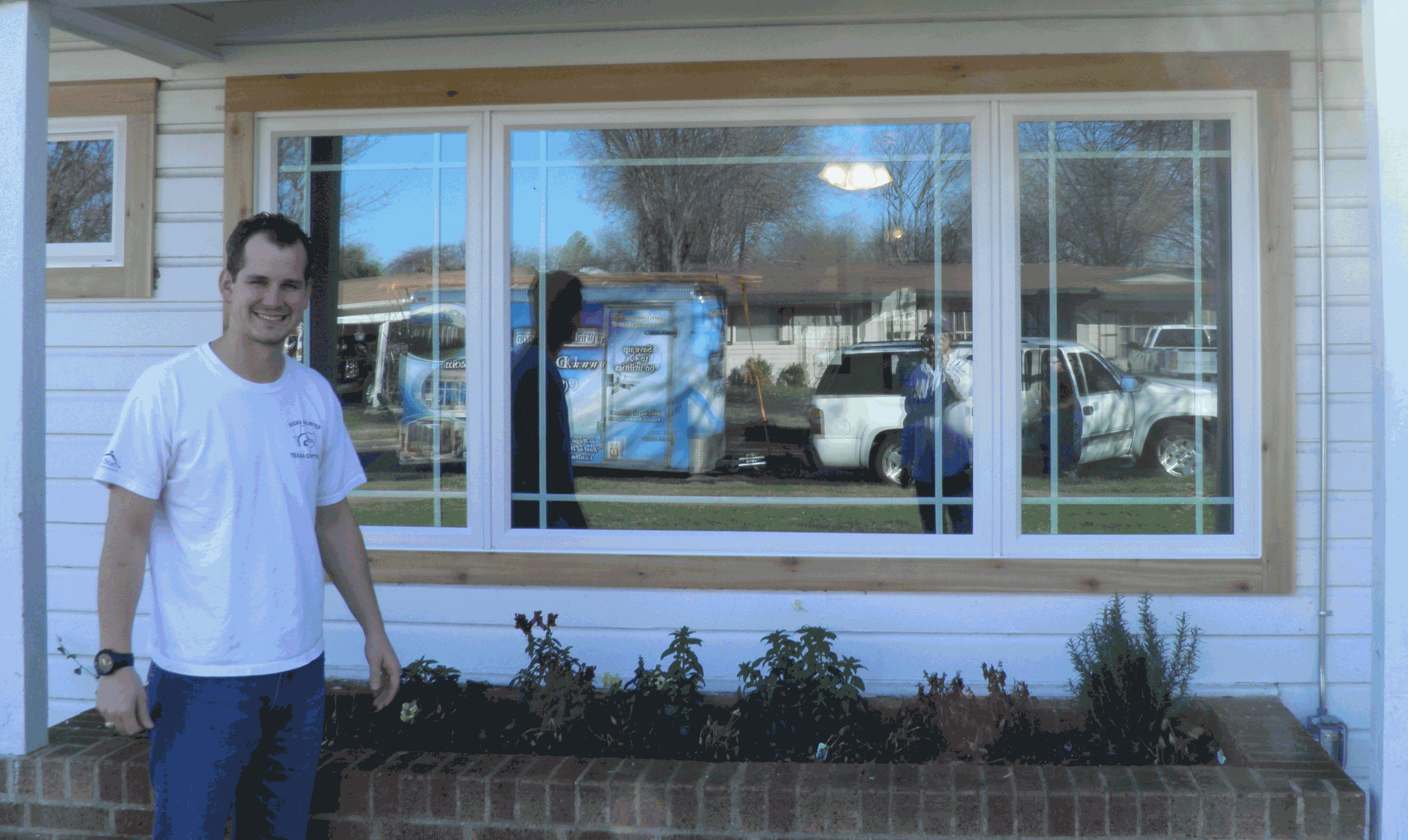 Grids in a Casement Window in Carrollton Texas