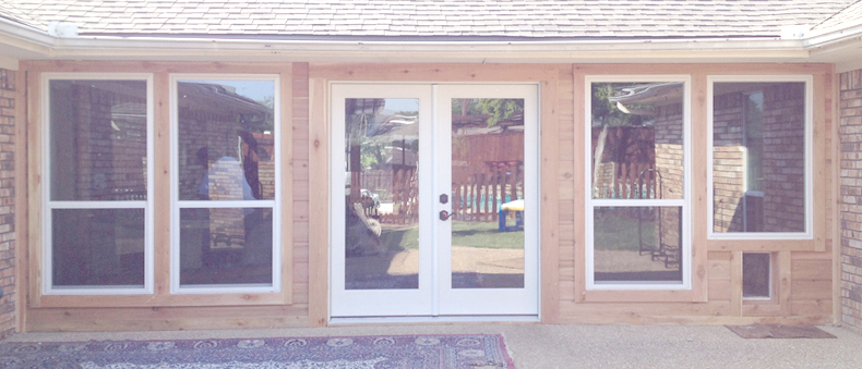 Cedar siding wood replacement for residential home applications