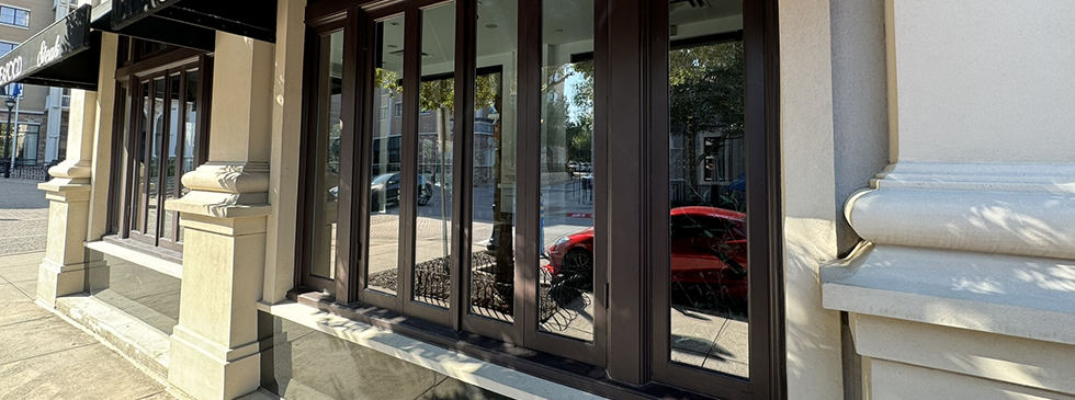 Black Vinyl Replacement Windows With Narrower Frames for More Light