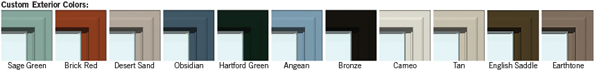 NT Window Exterior Vinyl Window Color Options