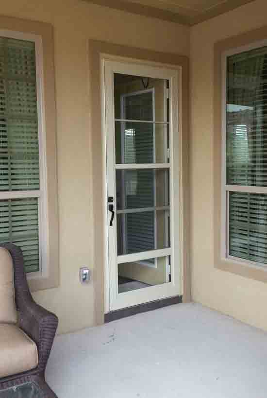 Eight Foot Operating Storm Doors in Dallas Texas