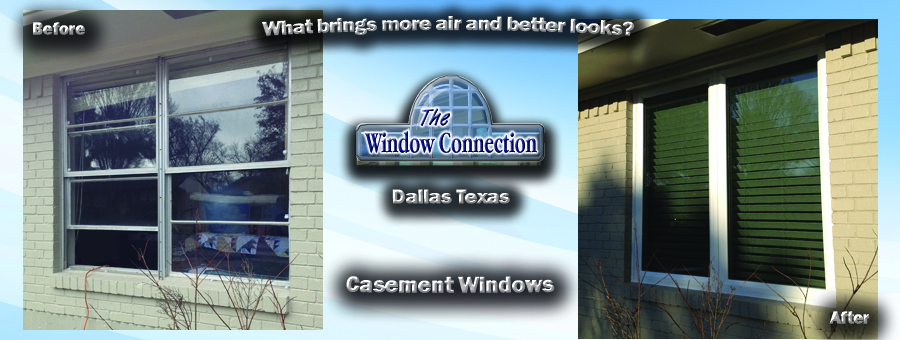 Casement windows as alternatives to single or double hungs