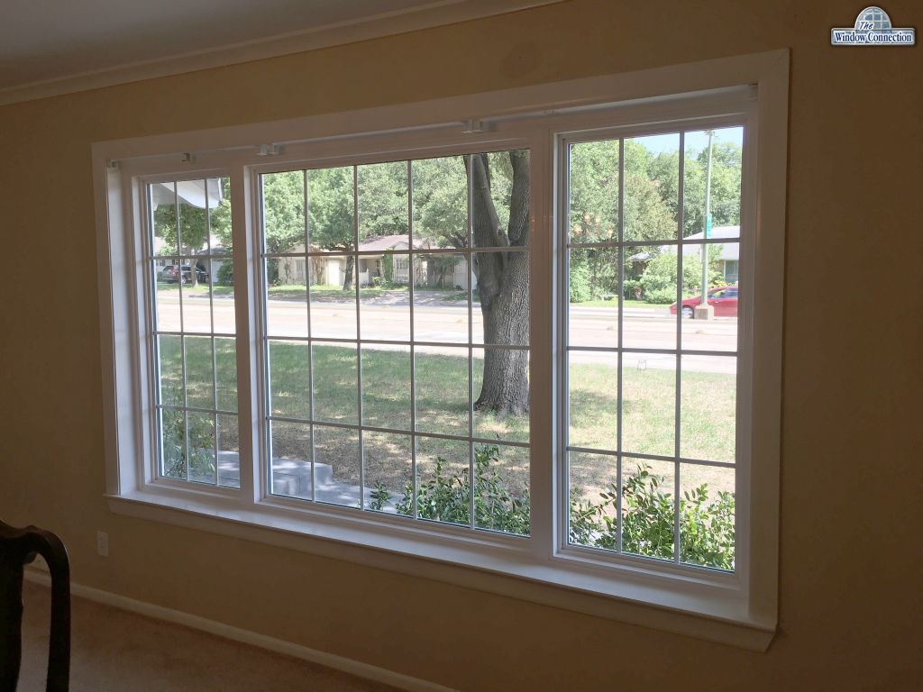 Interior view of NT Window Energy Master Vinyl Replacement Windows in Dallas Texas