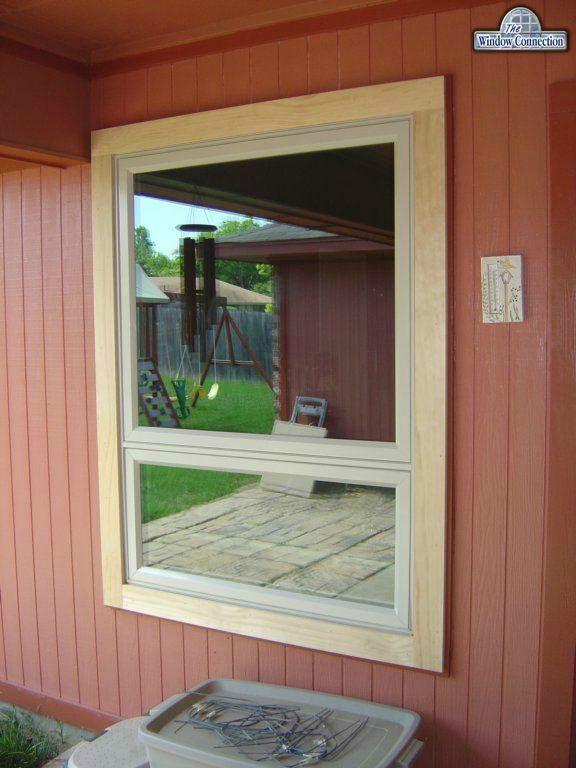 Awning Windows from Alside in Dallas Texas.  New wood trim as well.  We do that a lot!