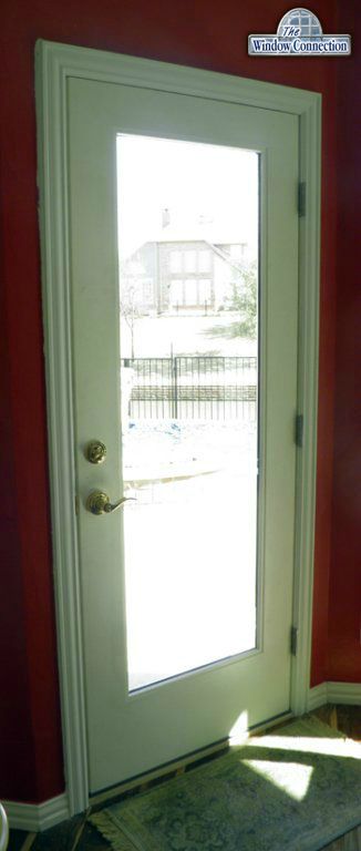 Flush Glazed Thermatru Full Glass Smooth Fiberglass Exterior Door