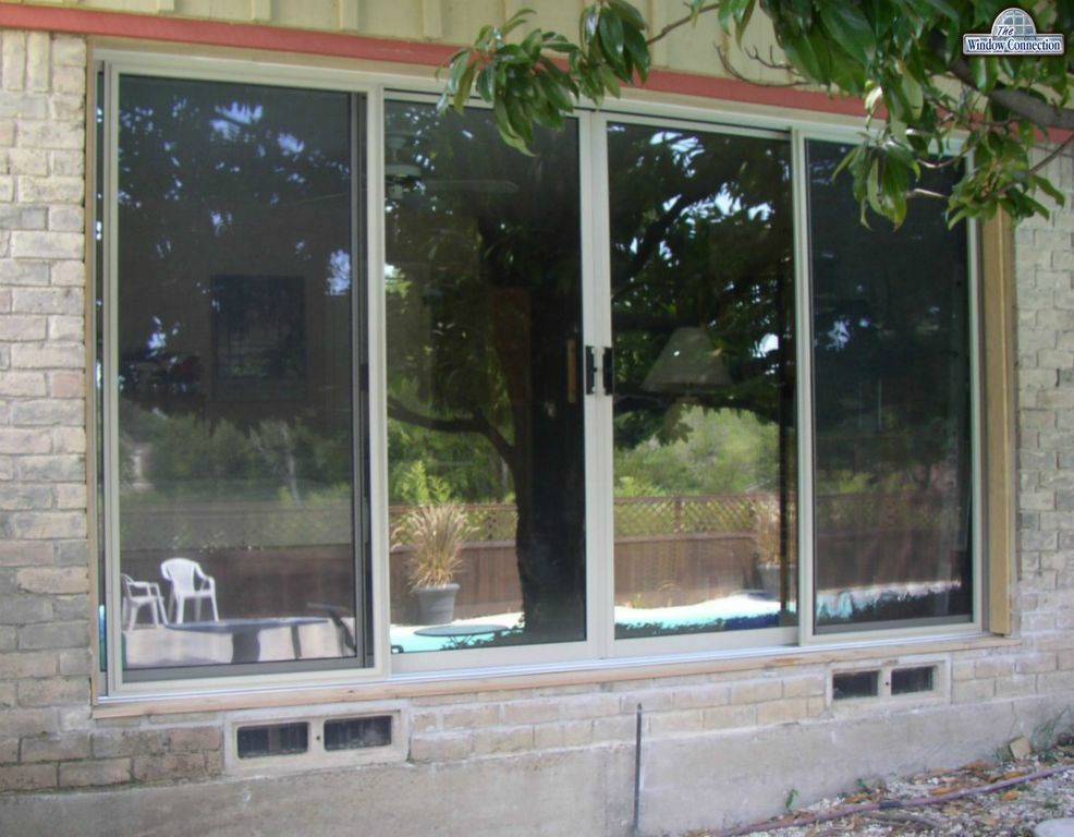 Sliding Four Lite Bi-Parting Don Young Company Aluminum Sliding Door Exterior View