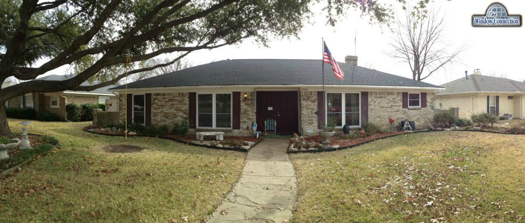 Full Screens on Replacement Double Hung Windows in Dallas