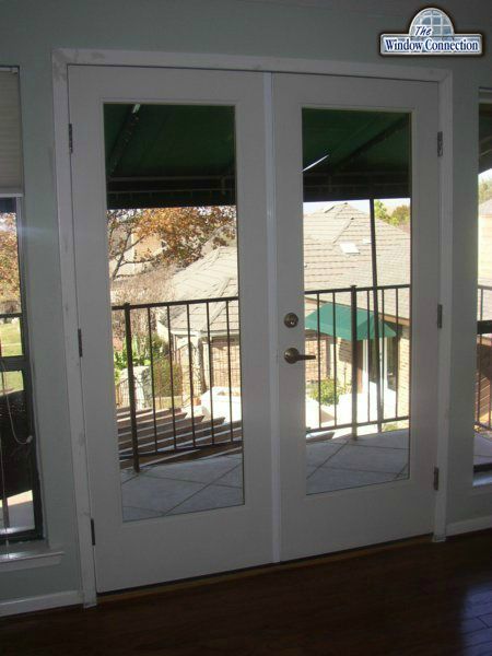 Flush Glazed Smooth Fiberglass French Door Has More Glass