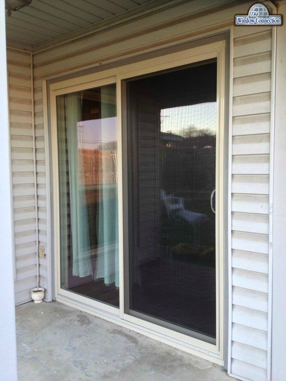 NT Window Tan VInyl Sliding Door Dallas Texas