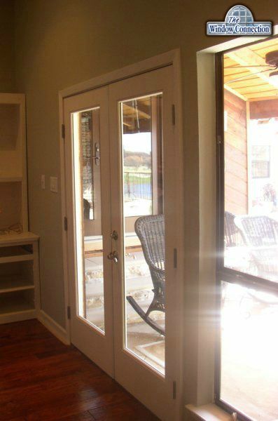 Marvin French Door - Flush Glazed Smooth Fiberglass Interior View