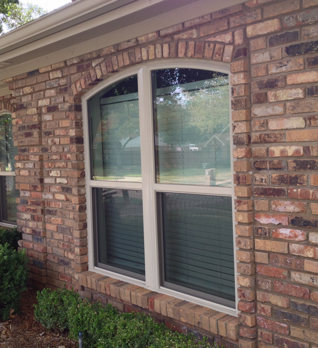 Arched Energy Master Vinyl Single Hung Windows in Arlington Texas by The Window Connection