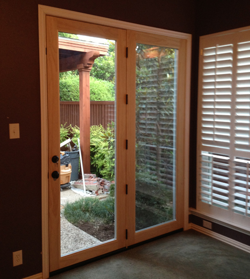 Wood French Doors are one of the most beautiful products out there. This one boasts three point locking hardware as well.
